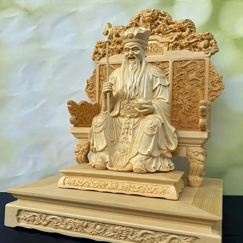 Dragon Chair Land Public Ornament Zhengde God of Wealth Statue Decoration Uncle Duke Crafts Living Room