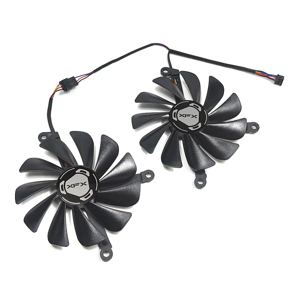 NEW 95MM FDC10U12S9-C CF1010U12S RX 5700 GPU Fan，For XFX Radeon RX 5700 DD Ultra、RX 5700XT THICC II Ultra Video Card Cooling Fan