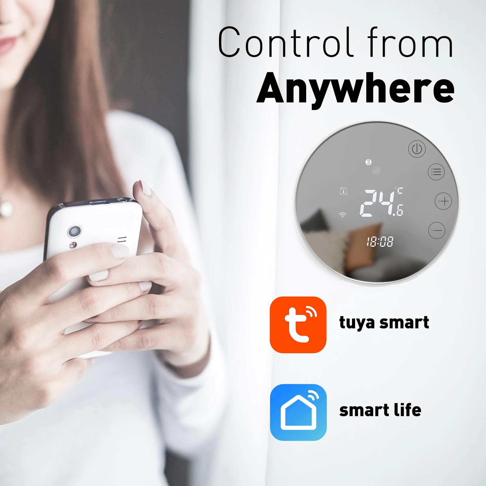 Beok Tuya Smart Wifi Thermostat Warmen Boden Gas Kessel Heizung Thermoregulate LCD Touch Screen Fernbedienung für Alice, Alexa