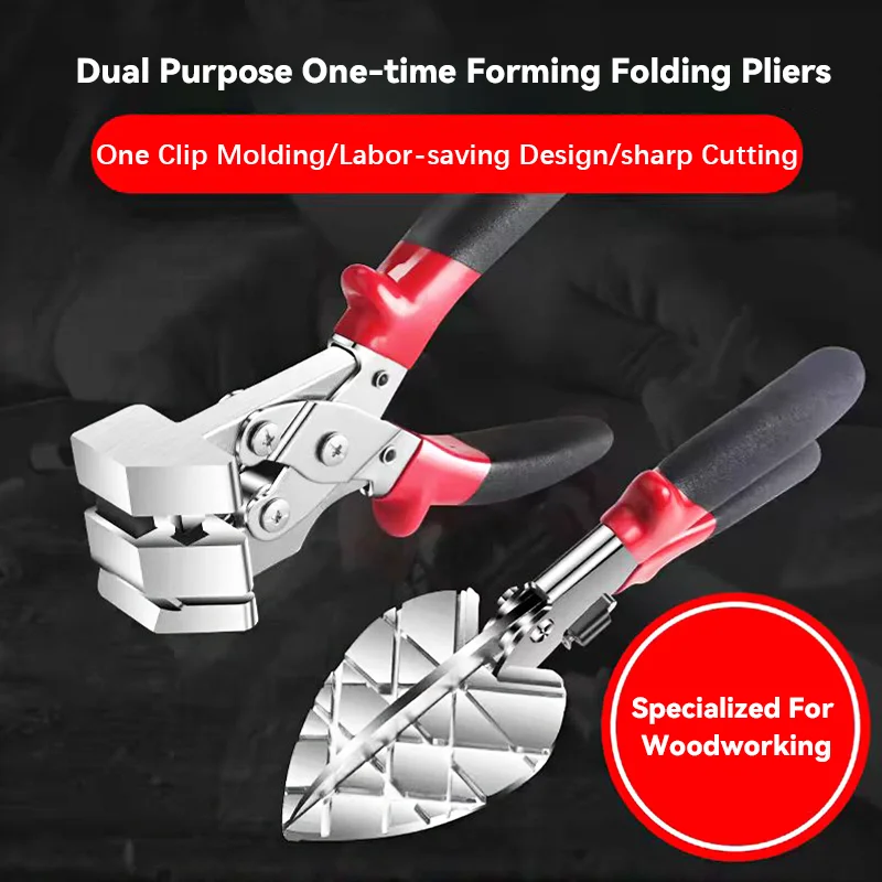 Multi Angle Mitre Siding Wire Duct Cutter and Crimping Pliers Woodworking Specific Cutter Upgrade Dual-use Folding Pliers Tool