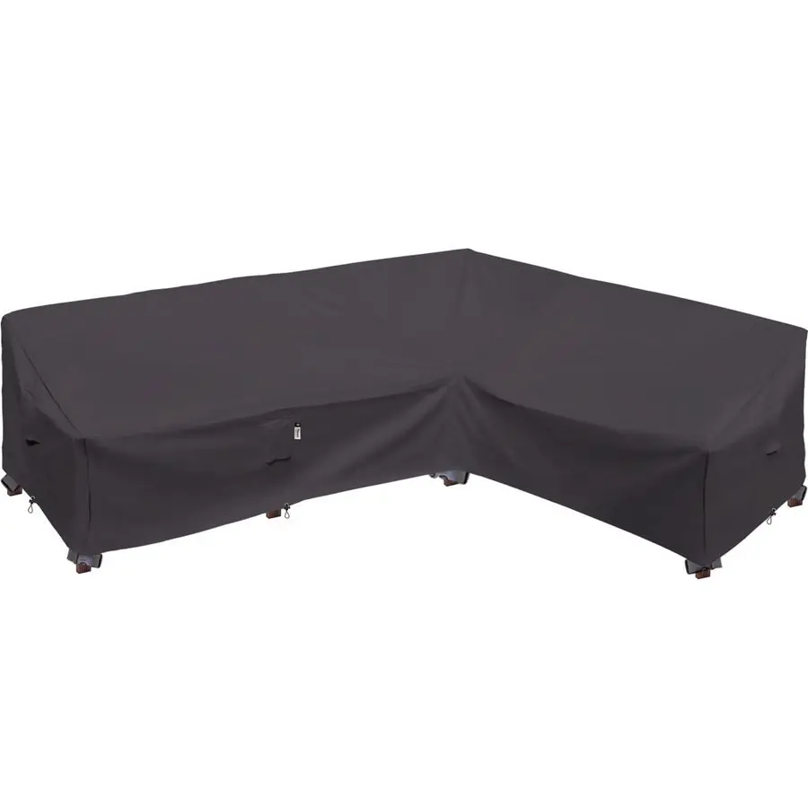 

Heavy Duty Outdoor Sectional Sofa Cover, 115X83 LShaped Waterproof 600D Patio Sectional Cover, Lawn Patio Furniture ProtectorSt