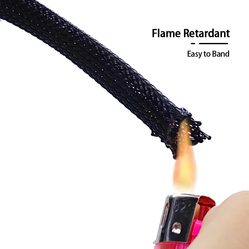 Funda de Cable trenzado de 5M, 3, 4, 5, 6, 8, 10, 12, 14, 16, 18, 20, 22, 25, 30, 35, 40 mm