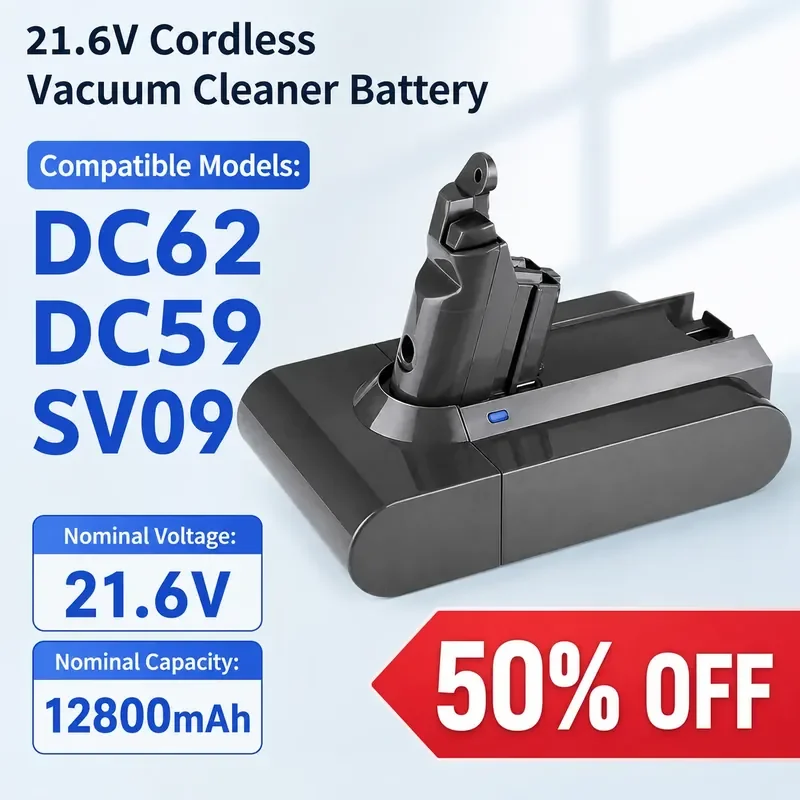 

For Dyson V6 Dydeson Battery 21.6V Cordless Vacuum Cleaner Lithium Battery DC62 DC59 SV09