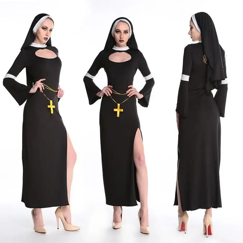 

2025 Новая игра orm loween Role-plang Nun Costume Theme Par Celebration Ele Китайская традиционная женская одежда