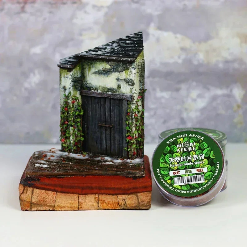 35ml DIY 1:87 Scale ฉาก Falling Leaves ฉากฤดูใบไม้ร่วงต้นไม้หดตัวภูมิทัศน์ทหารอาคาร Diorama Home Dec