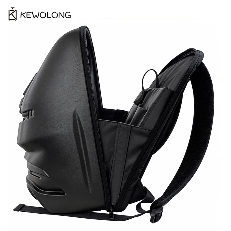 Hard Shell Cycling Backpack Waterproof 3D Breathable Shoulder Bag Wear-Resistant Bike Rucksack for Outdoor Sports