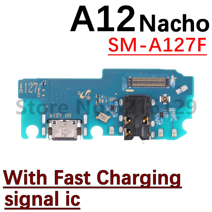 For Samsung Galaxy A22 4G/5G A02 A02s A12 A127 Dock Connector USB Charger Charging Port + Mainboard Main Mother Board Flex Cable