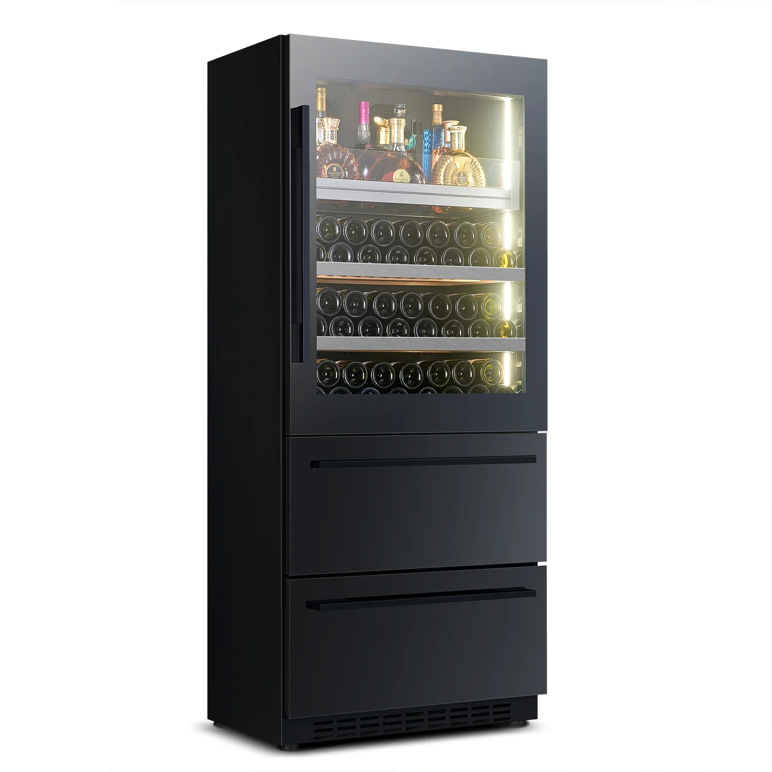 Built-in Household Constant Temperature Wine Cooler, High End Ice Bar for Wine Tea and Drinks Storage