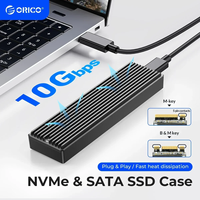 ORICO M2 SSD Case NVMe USB Type C Gen2 10Gbps PCIe SSD Case M2 SATA NGFF 5Gbps M.2 NVME Enclosure Disk Box M.2 SSD Case