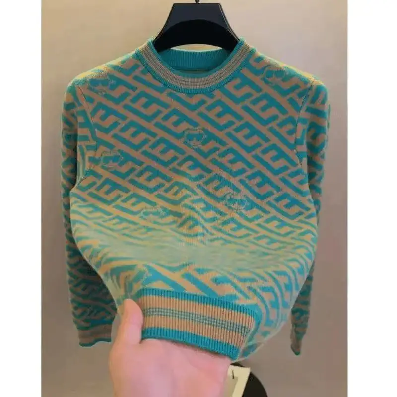 Men's Autumn and Winter New Business Round Neck Knitted Sweater