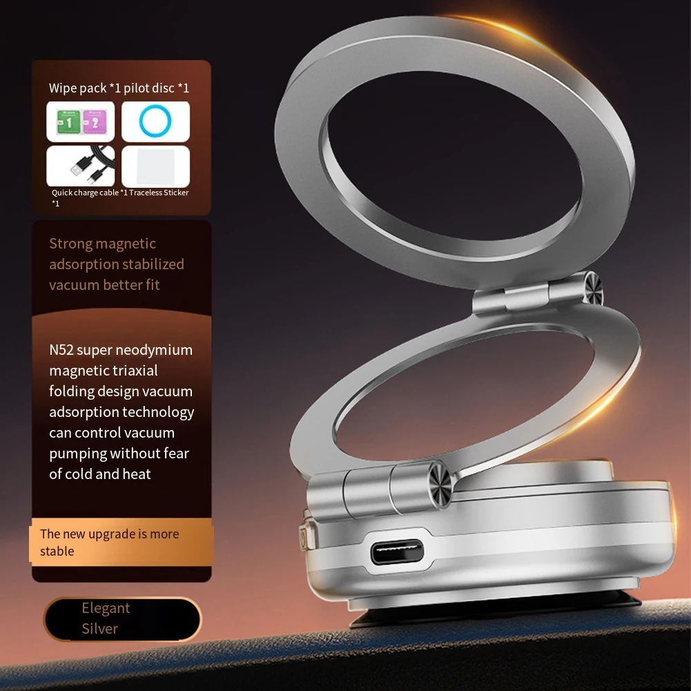 Dashboard Phone Mount Car Phone Holder Driving Navigation One Second Loading And Unloading Strong Suction For Stability