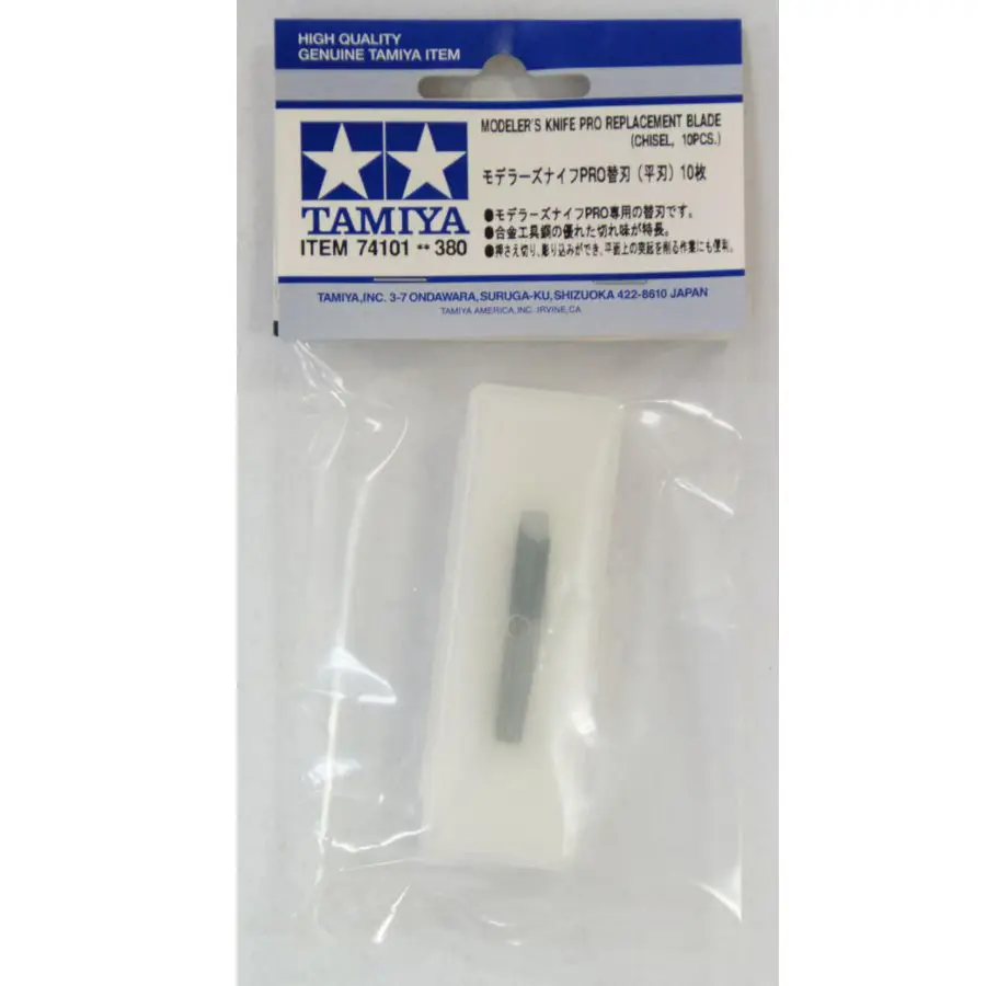 Tamiya TA74101 Craft Tools Series Knife Pro Replacement Blade (Chisel 10pcs)