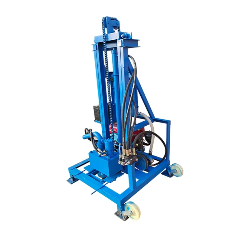 Tractor-Mounted 80m 200m Cheap Small Water Well Drilling Rig Machine China Compact and Portable  Rigs for Small-Scale Projects