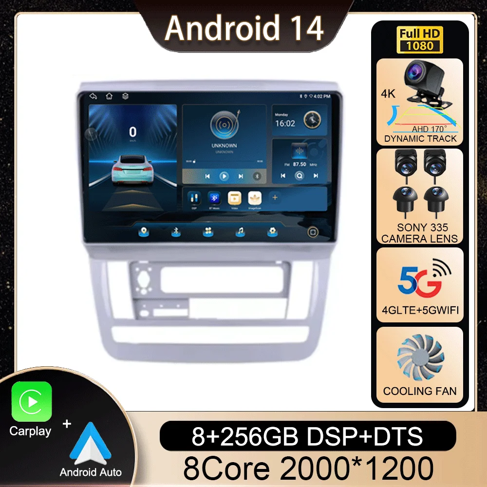 

Android 14 Carplay Car Radio For Toyota Alphard 2002-2011 Audio Multimedia Vidio Player GPS Navigation Head Unit Stereo 2din DVD