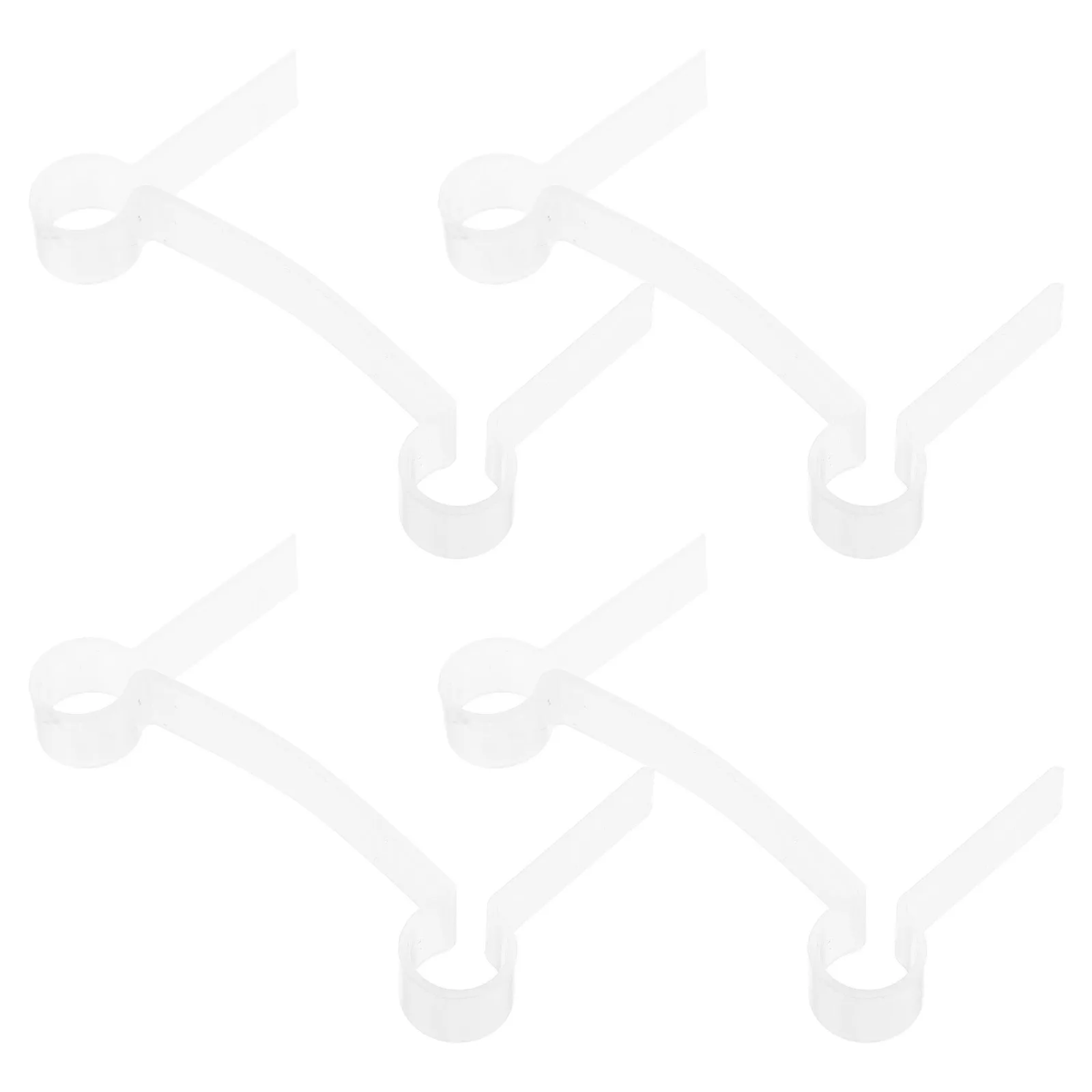 

4Pcs Glass Clamp Gasket Replacement - Heavy Duty Shower Door Buffer Pads for Water Resistant Sealing White Glass Shower Shims