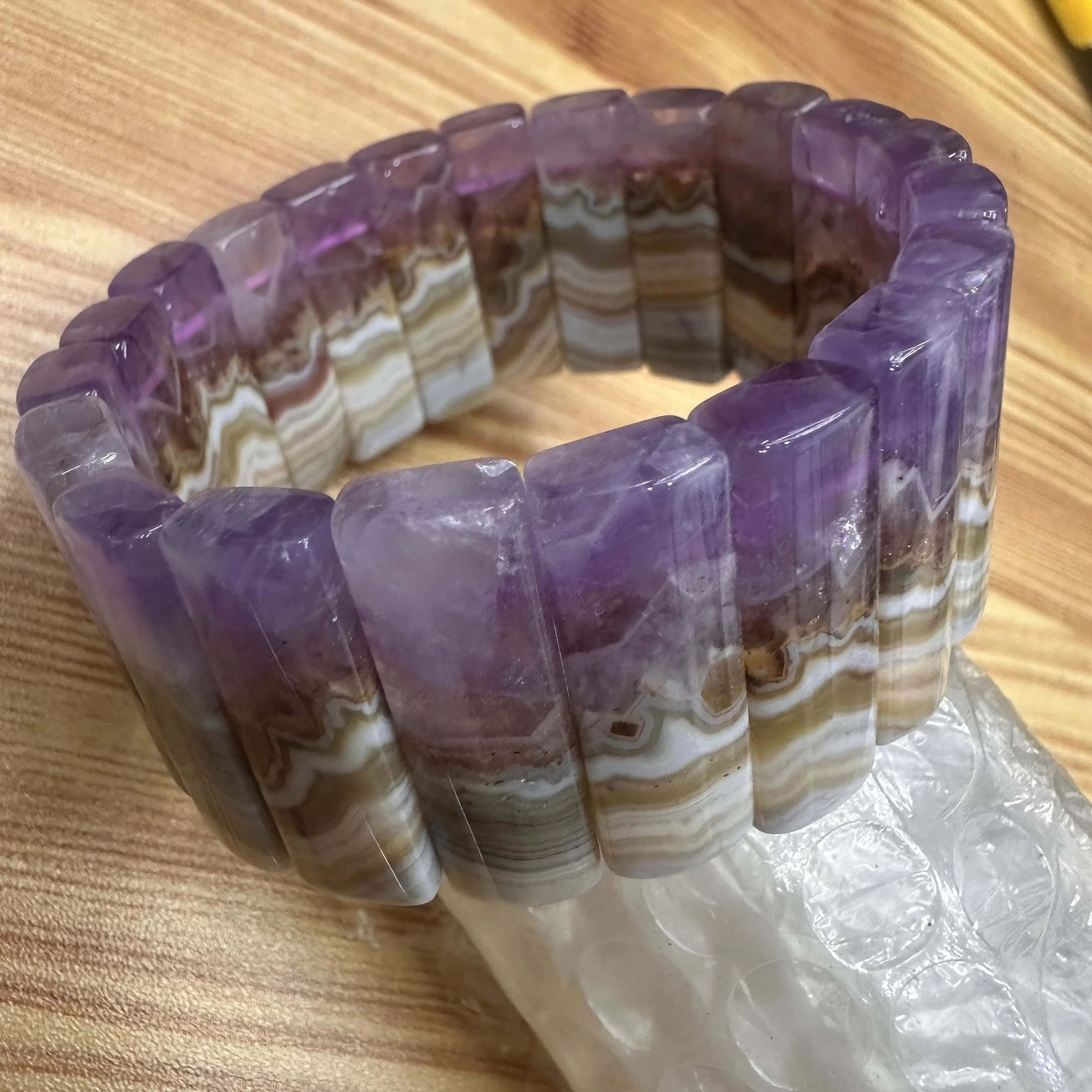 

Natural New Mexican Agate Mix Amethyst Bracelet Bead Jewelry Energy Magnetic Fashion Crystal Reiki Accessory for Women Men Party