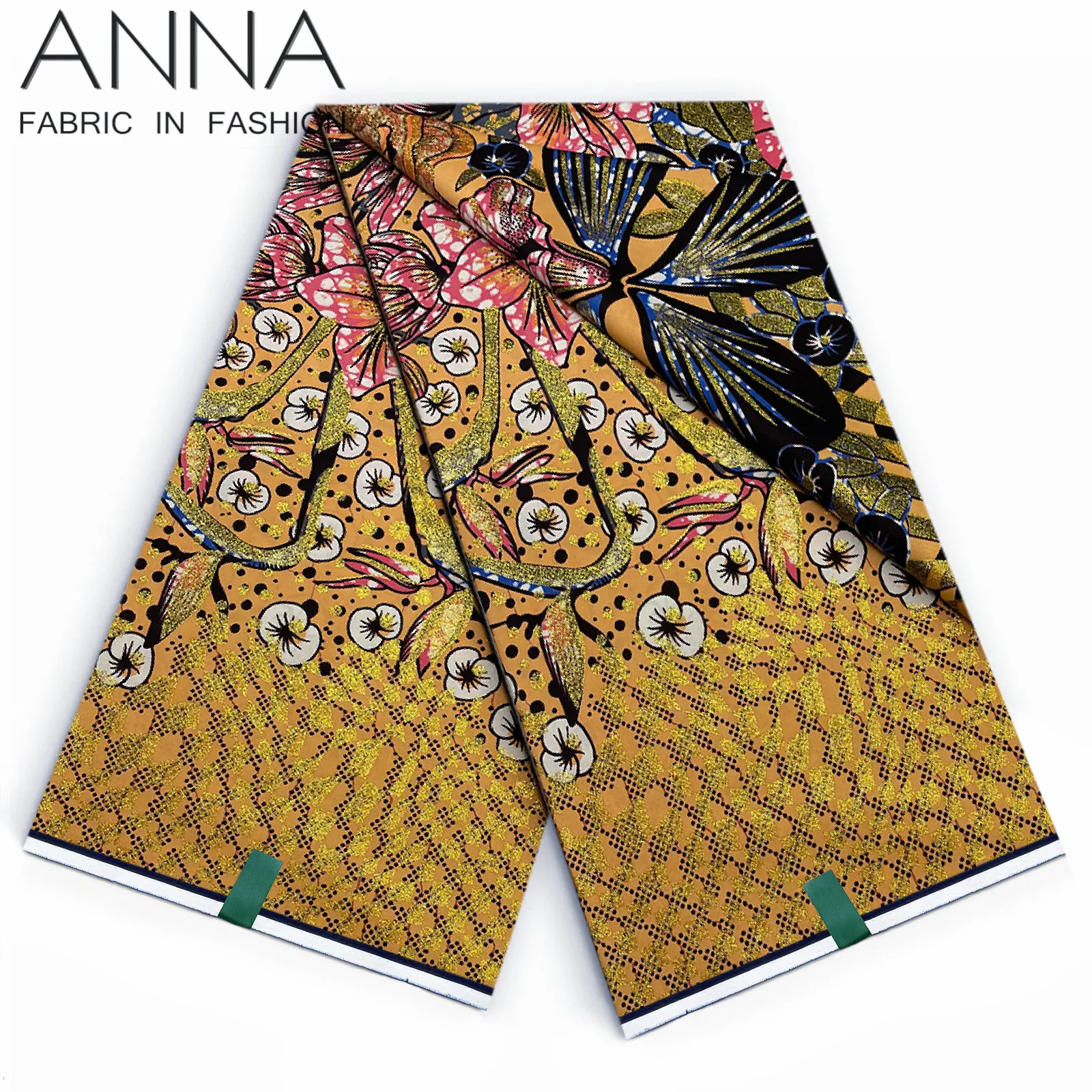 Grand Super 100% Cotton African Wax Fabric High Quality Ankara Wax Print Fabric 6yards Women Fabric For Sewing VLS2362