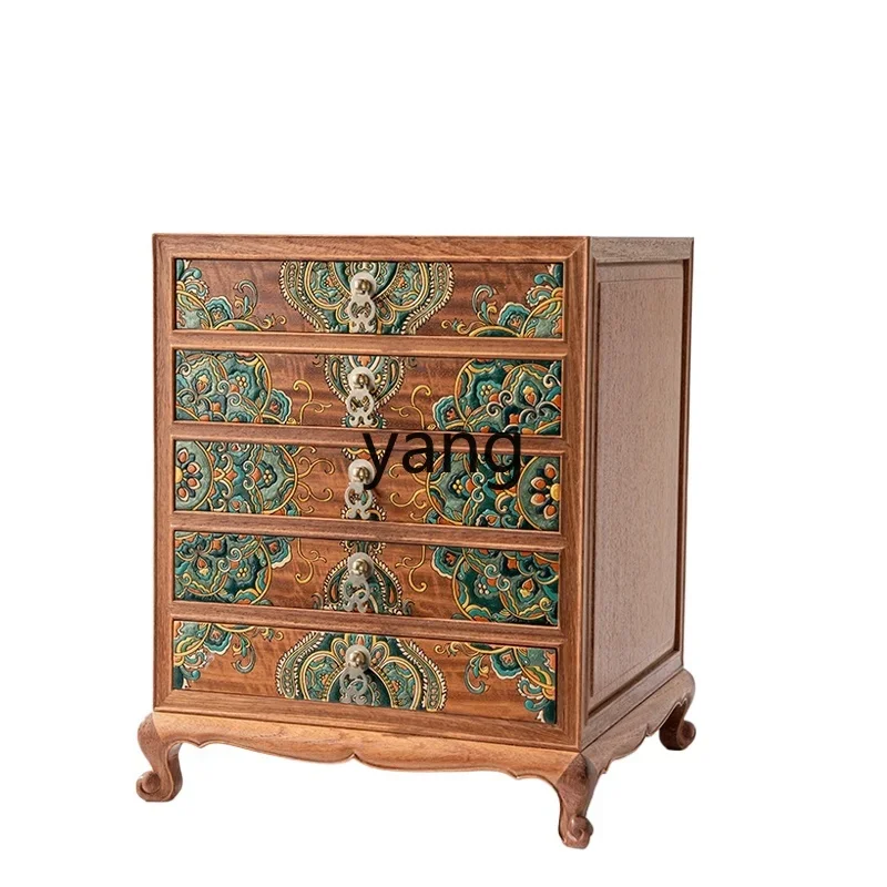 LMM solid wood jewelry box large capacity mahogany drawer jewelry multi-layer storage box cabinet high-end gift