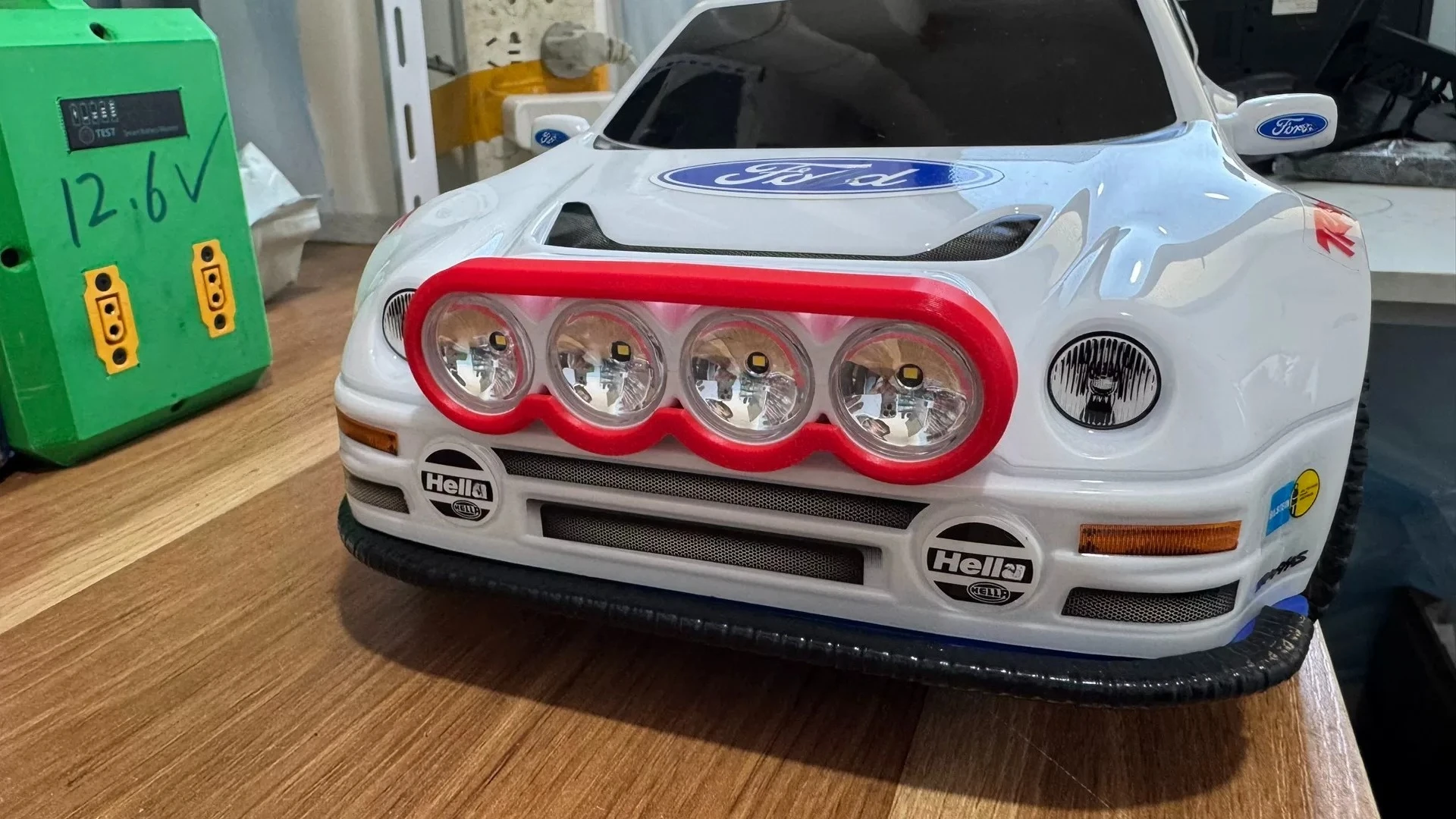 For Traxxas Mini Rally VXL Ford RS200 RC Rally Car Headlight Protector Guard Scratch-Resistant Cover TPU Soft Material 2 Pieces