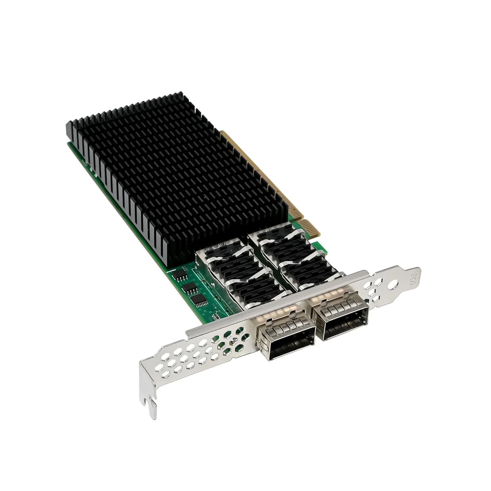 شرائح SUNWEIT ST7335 PCIe X16 Dual QSFP28 Fiber 100GbE Server NIC: Mellanox ConnectX-4