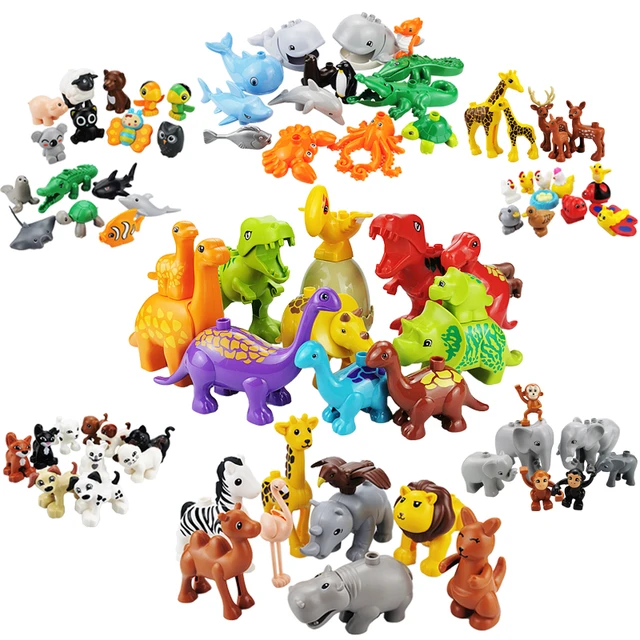 Animal Building Blocks Children Building Blocks Animals Set Models Big Building Aliexpress