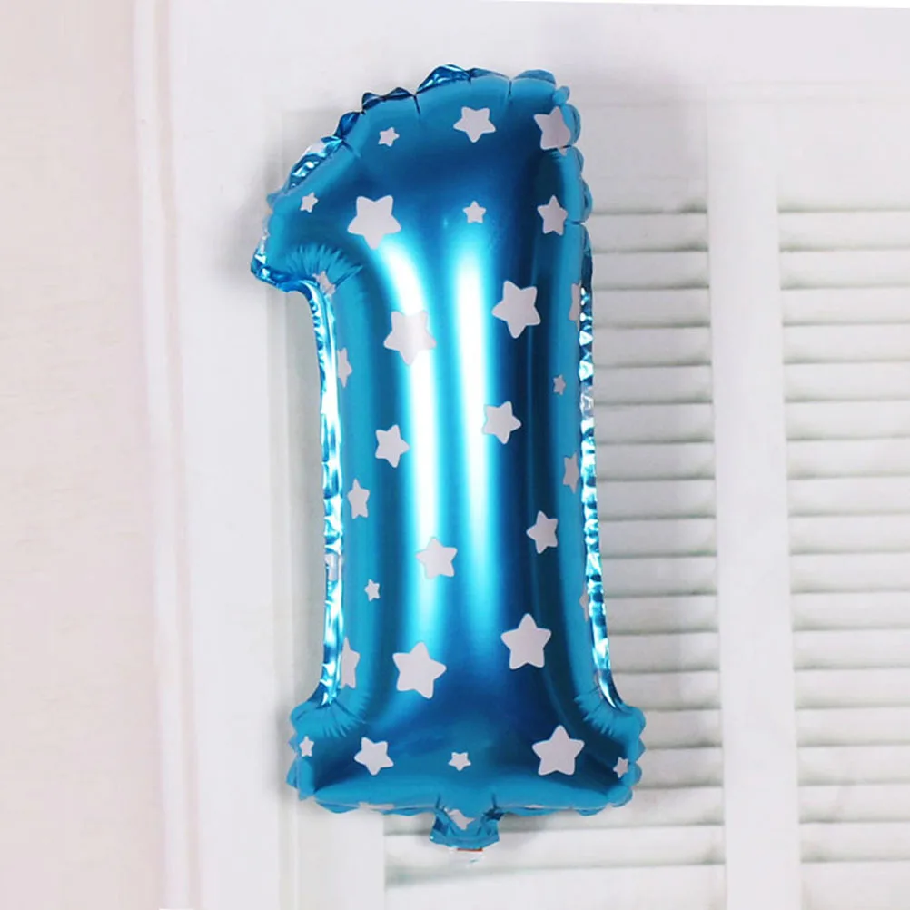 32 بوصة الألومنيوم احباط الرقم الرقمي بالون الأزرق قابلة لإعادة الاستخدام الطرف الديكور صور الدعامة عيد ميلاد الزفاف الذكرى