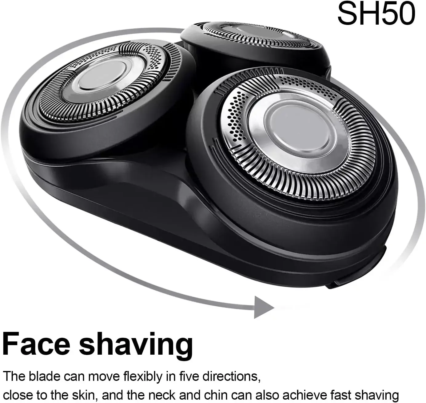 SH50 Replacement Heads for Philips Norelco Series 5000 (S5xxx) Electric Shaver All Models S5252,S5270,S5271 More