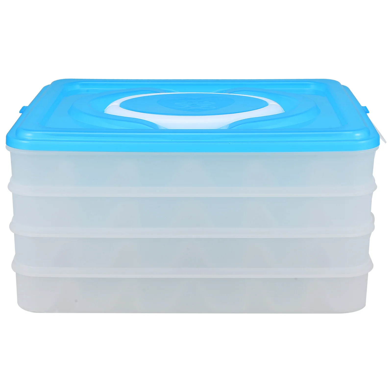 

Fresh-Keeping Food Storage Container 4-Layer Microwave Safe Moistureproof Dumpling Box Organizer Pp Material