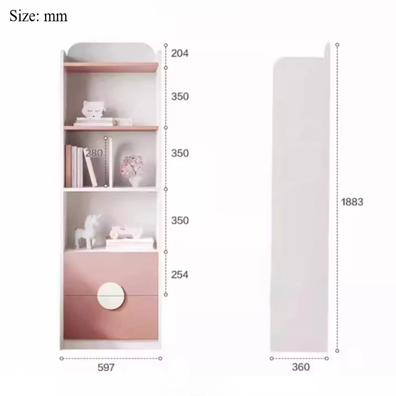 Student Bookcase Children Desk Student Home Combination Writing Study Table Children Furniture Comes With Writing Chair Set