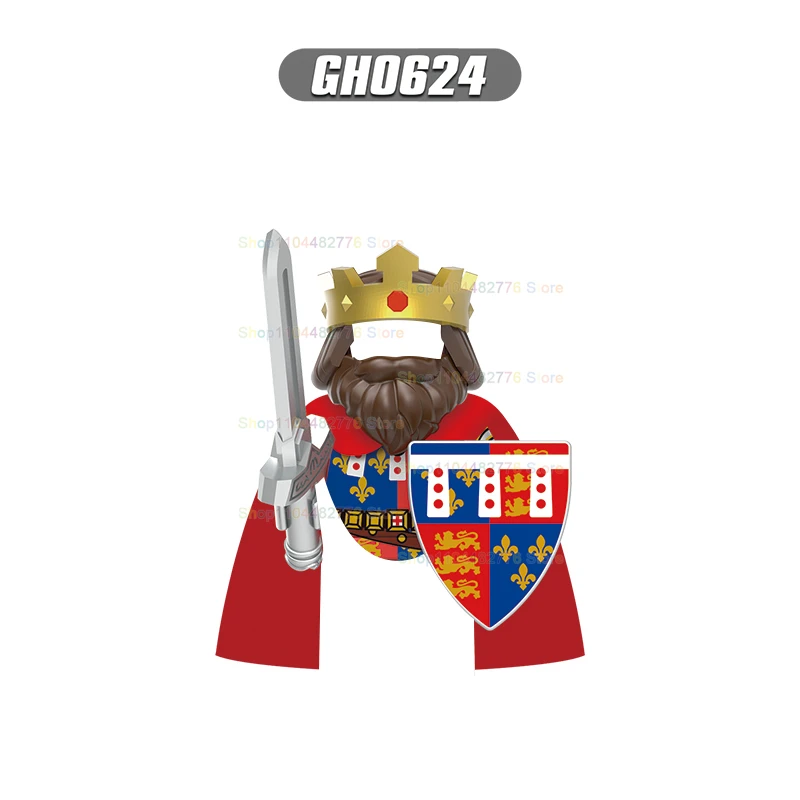 MOC-Mini figurine chevalier militaire médiéval pour enfants, blocs de construction à assembler, jouets de bricolage, cavalerie, archer romain Hoplite, G0180