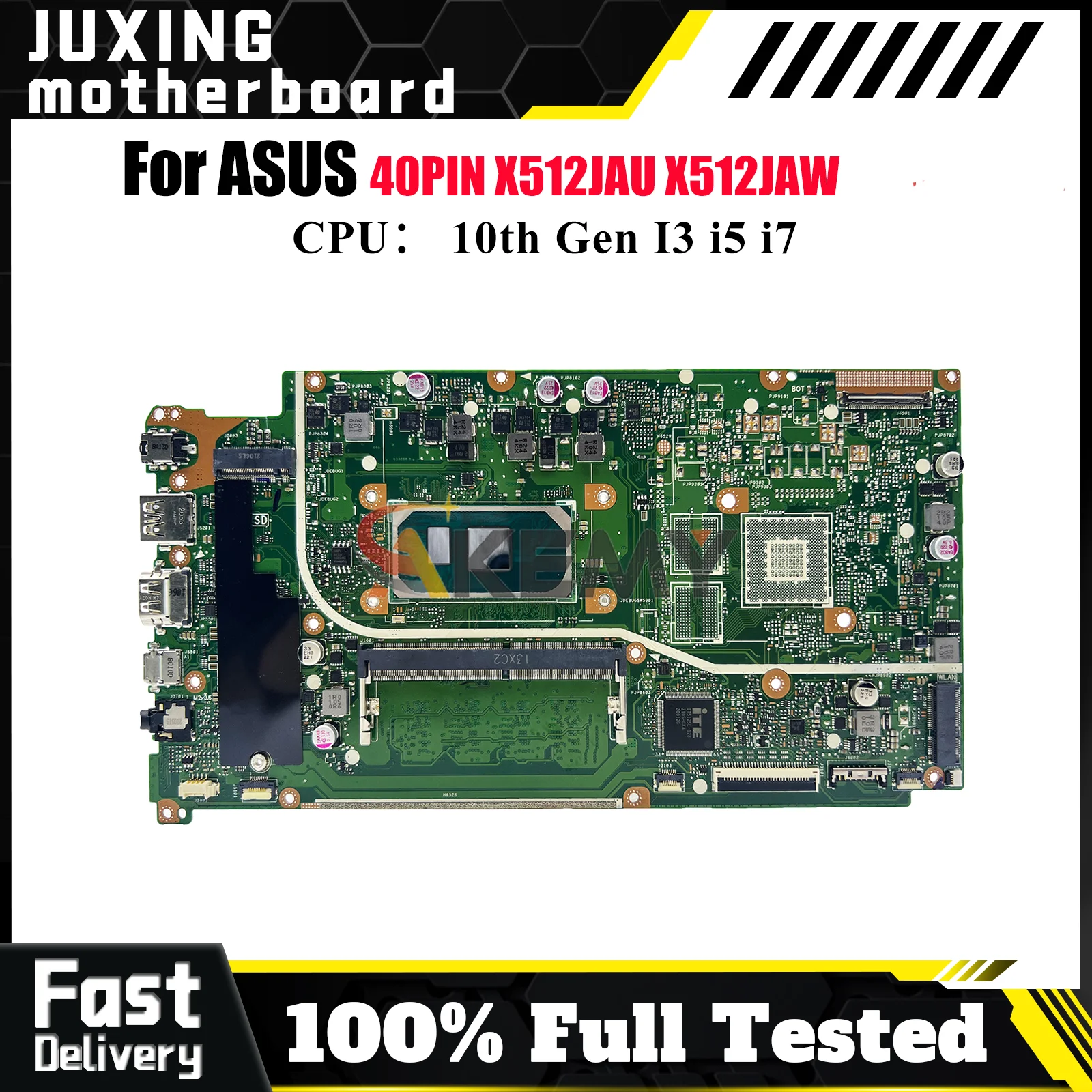 

X512JAU Laptop Motherboard For ASUS K512J X512JF X512J X512JAW V5000J F512J S512J A512J X512JP Mainboard With 10th Gen I3 i5 i7