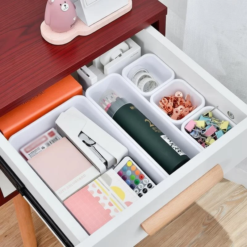 

8Pcs/Set Storage Drawer Storage Box Sundries Jewellery Holder Make Up Organizer Box Kitchen Bathroom Storage Trays Closet Cover