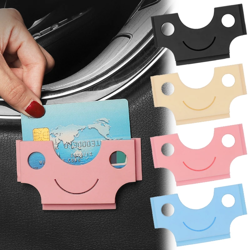 

Car Card Holder Clip Organizer Storage Universal Colorful Card Ticket Storage Bracket Stand Auto Accessories Interior 5.6x10cm