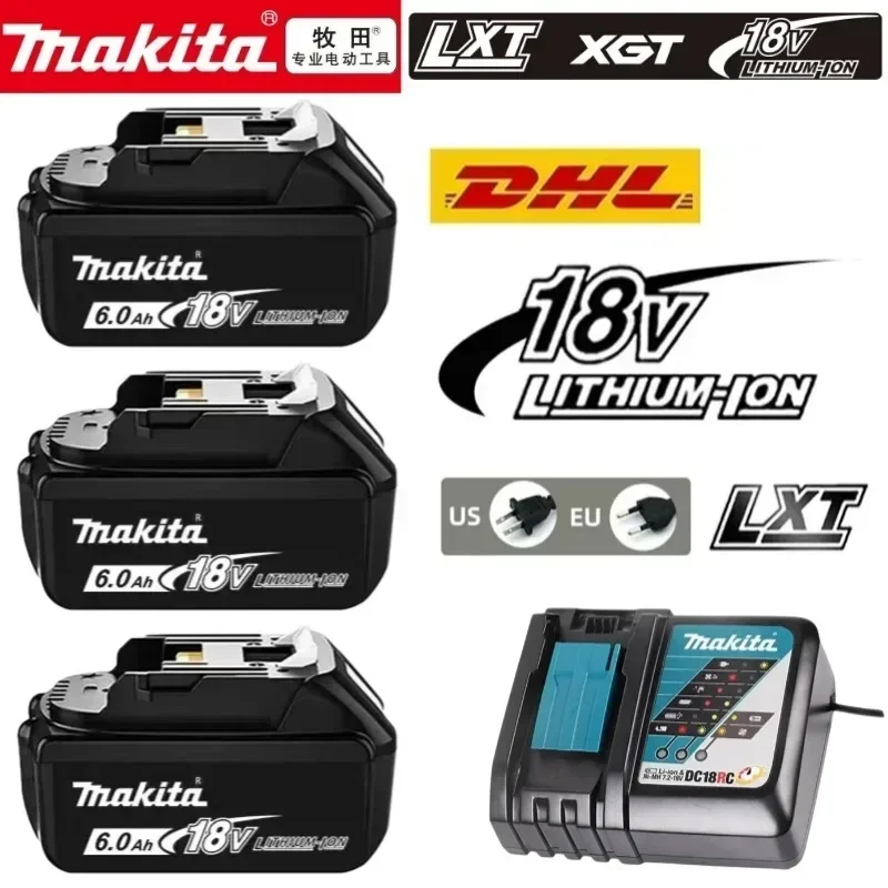 

Genuine 6AH makita BL1860 18V Battery Power Tools Li-ion Replacement LXT BL1850 BL1840 for 18V Screwdriver with BMS TPCELL 18V