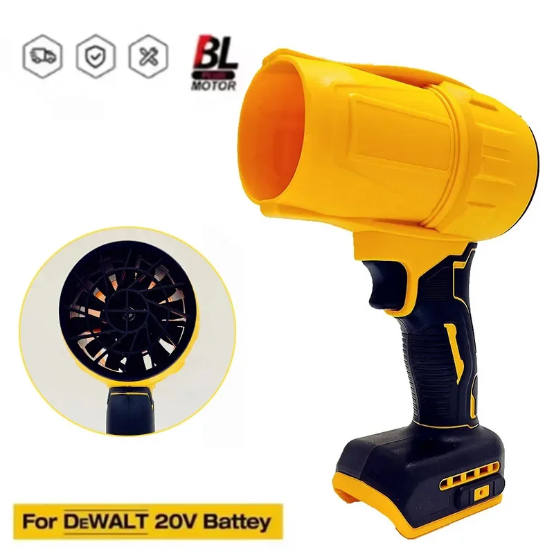 Fit for Dewalt 20V Battery Air Blower Jet Turbo Fan Portable Violent Fan High Speed Air Duster for KeyBoard Cleaning Hair Car 