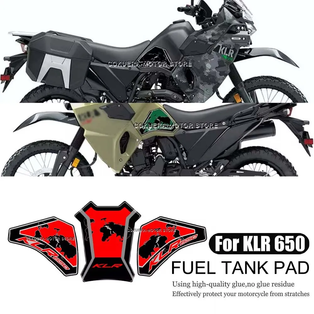 

For KLR650 klr650 klr 650 Motorcycle fuel tank protection decorative stickers motorcycle accessories