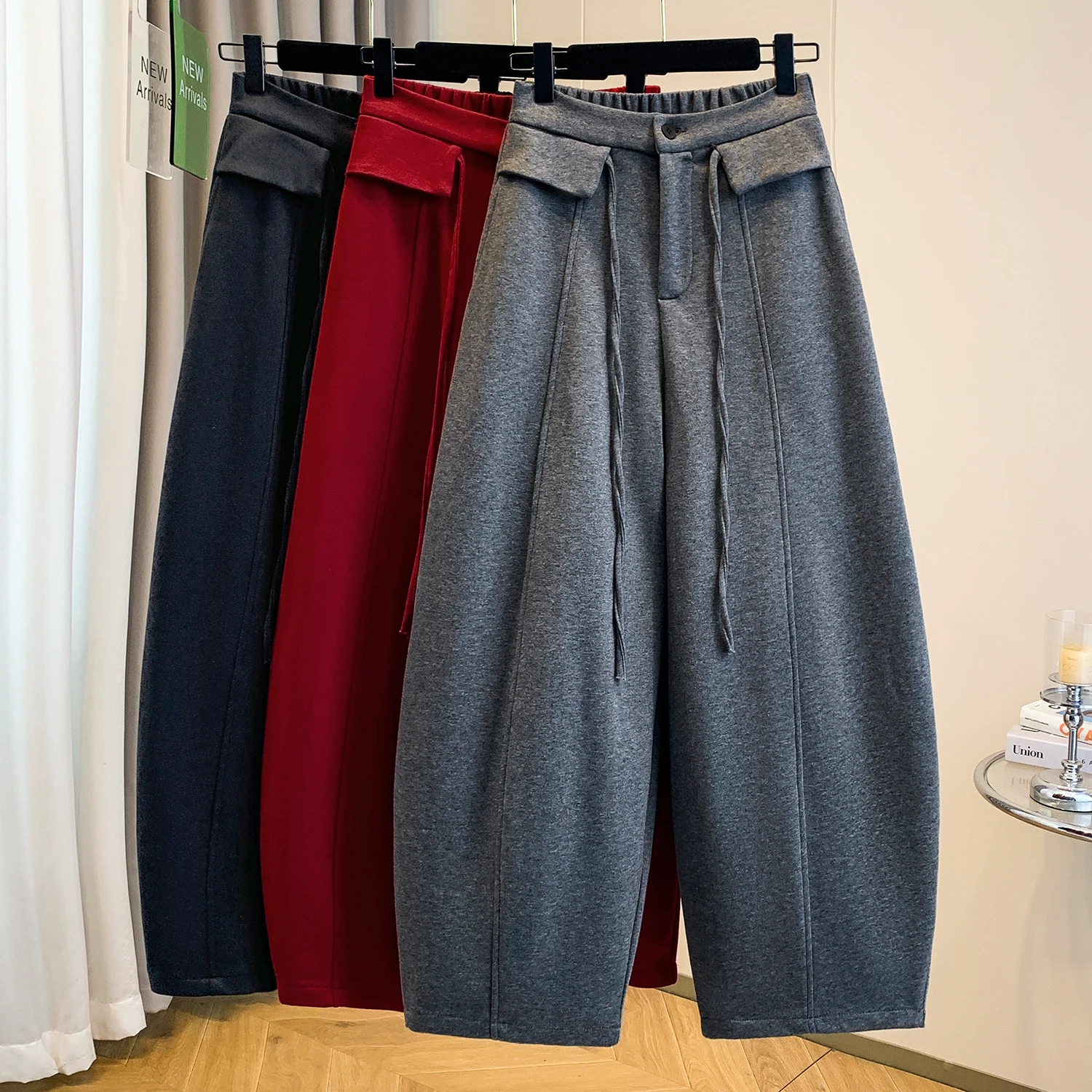 

High Waist Wide Leg Pants Women's Straight Cut Casual Trousers Drapey plus Size Spring Autumn New Sle Comfortable Pants