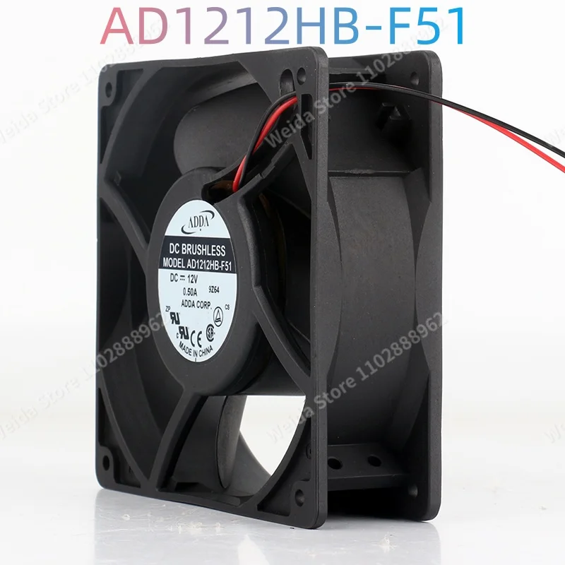 

New Xiexi ADDA AD1212HB-F51 12V 0.50A 12038 120X120X38MM High-Performance Fan for Large-Airflow Computer Case