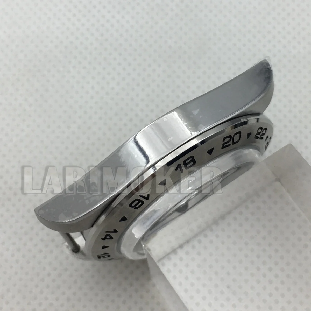 علبة من الفولاذ المقاوم للصدأ 40 مم إطار ثابت 24 ساعة زجاج مطلي مقوس مناسب لآلات NH34 NH35 NH36 ETA2824 PT5000 #6