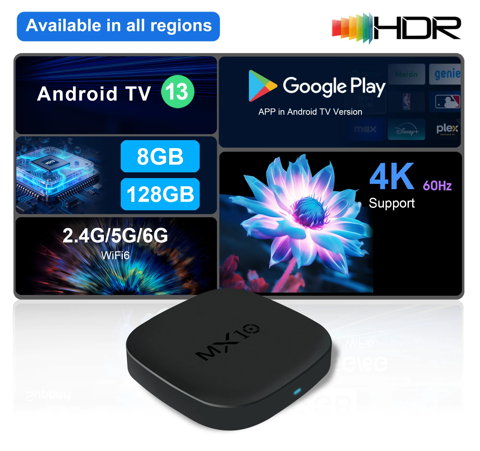 MX10‑M4 Android13 Set‑Top Box  - Ddr3 8Gb ulasan dan harga