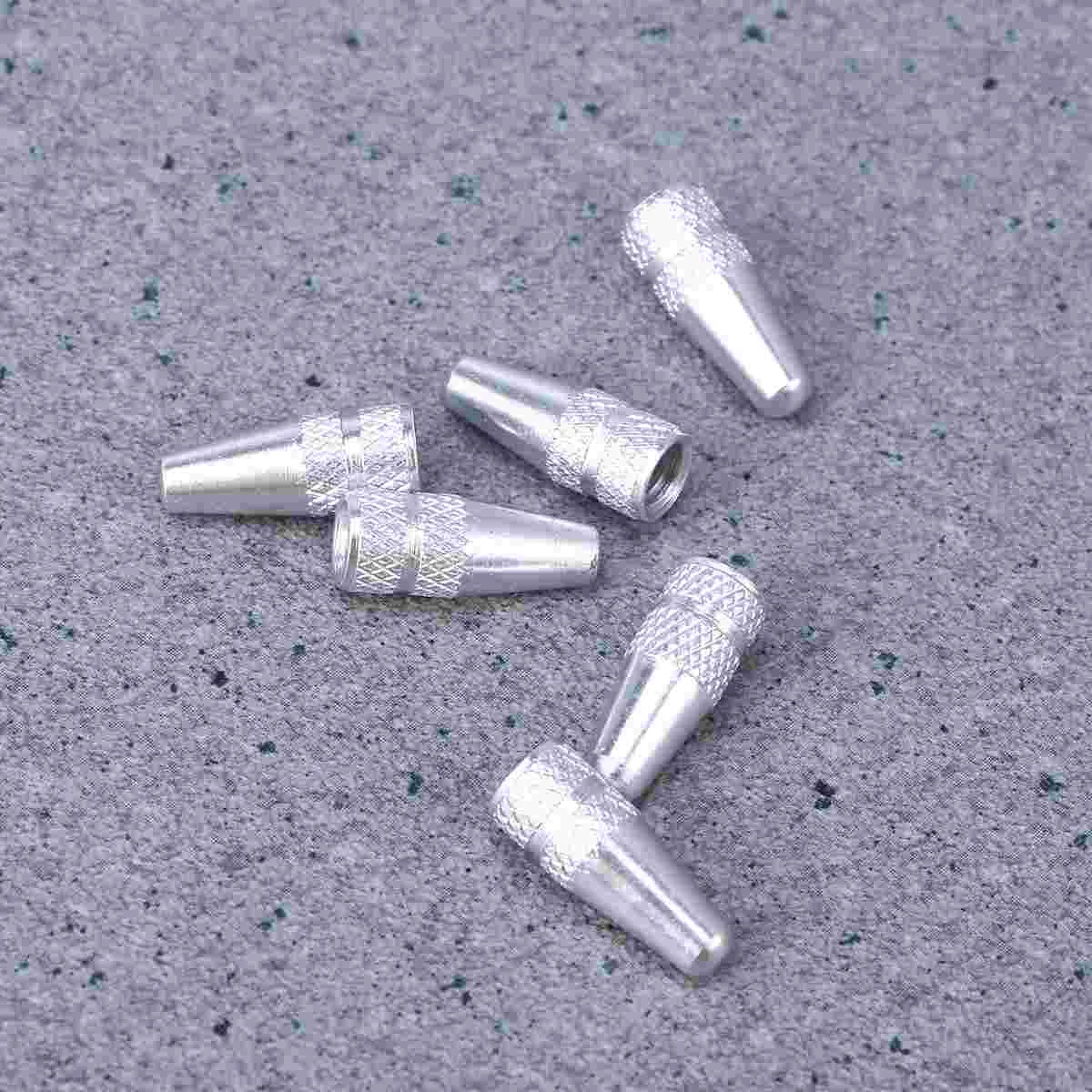 6 Pcs Aluminum Alloy French Caps for Road Bike Mountain Bike Air Caps Dust Covers (Green) bicycle