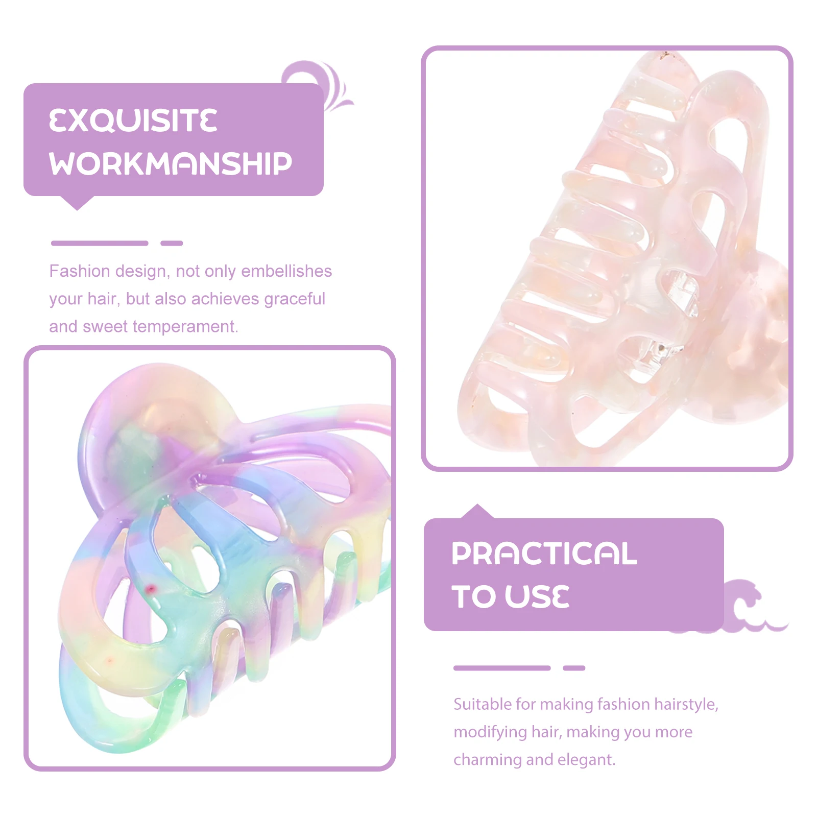 

Hairpin Small Clips Women Unique Decorations for Clamp Claw Jaw Styling Accessories Girls