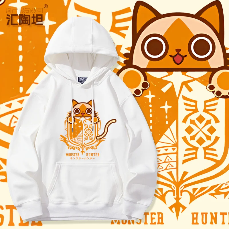 

Adorable ex Monster Host Game Nearby Ael Cartoon Sweatirt Comfortable Long Sve Hoodie for Autumn Winter