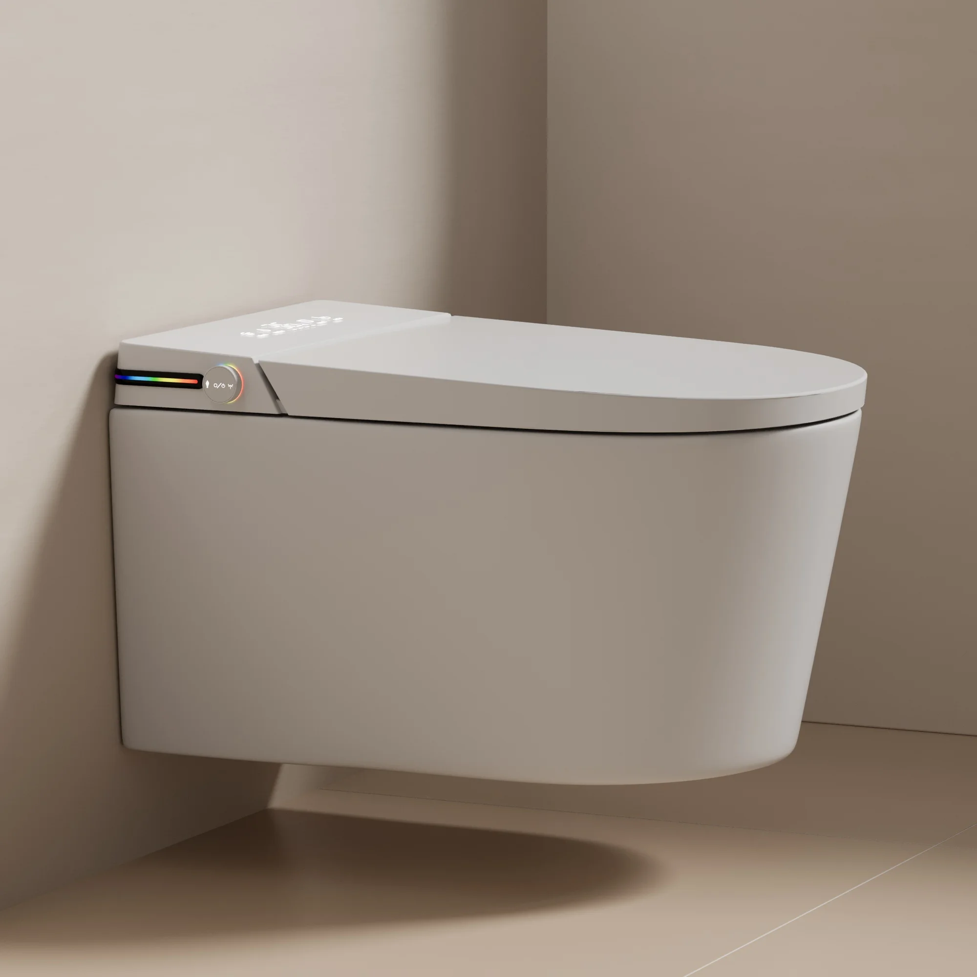 Automatic Toilet Back To Wall Bidet Bathroom Intelligent Wc Toilet Hidden Tank Wall Hung Smart Toilet With Bidet