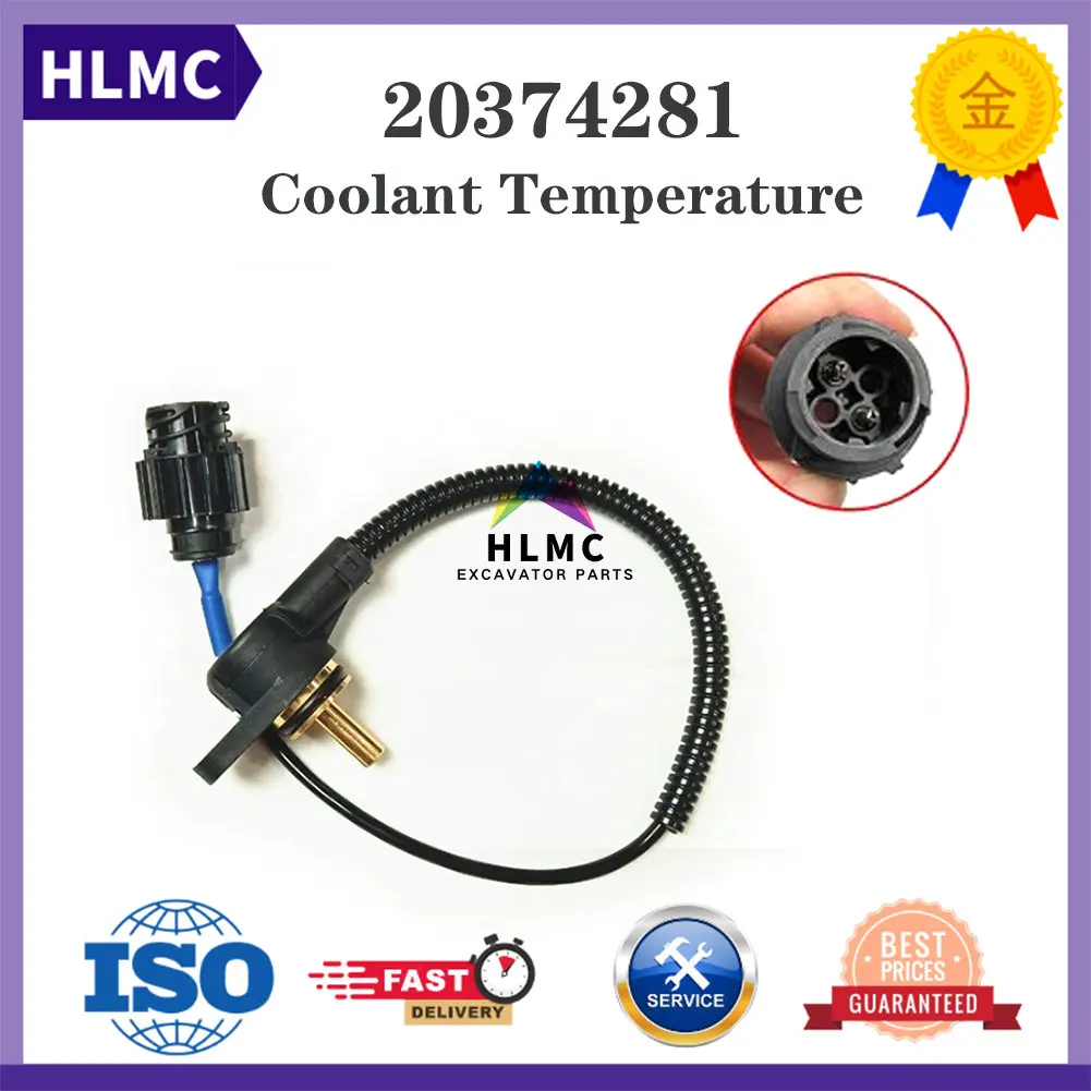 Excavator Accessories 20374281 20576614 Water Temperature Sensor For EC210 EC240 EC290 EC330 EC360 EC460 BLC