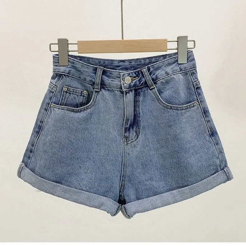 Shorts Women Denim Vintage Summer Basic Simple All-match Hot Sale High Waist Leisure Ladies Streetwear Chic Classic