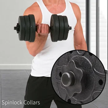 덤벨 로드 너트 미끄럼 방지 육각 너트, 바벨 바 클립, 스핀 잠금 나사, 덤벨 스핀 잠금 칼라, 피트니스 장비 액세서리, 2 개 