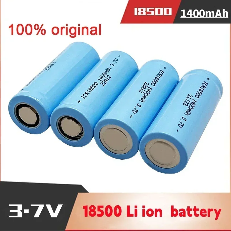 

Original 18500 lithium-ion rechargeable battery 3.7V 1400mAh, used for flashlight and remote control batteries