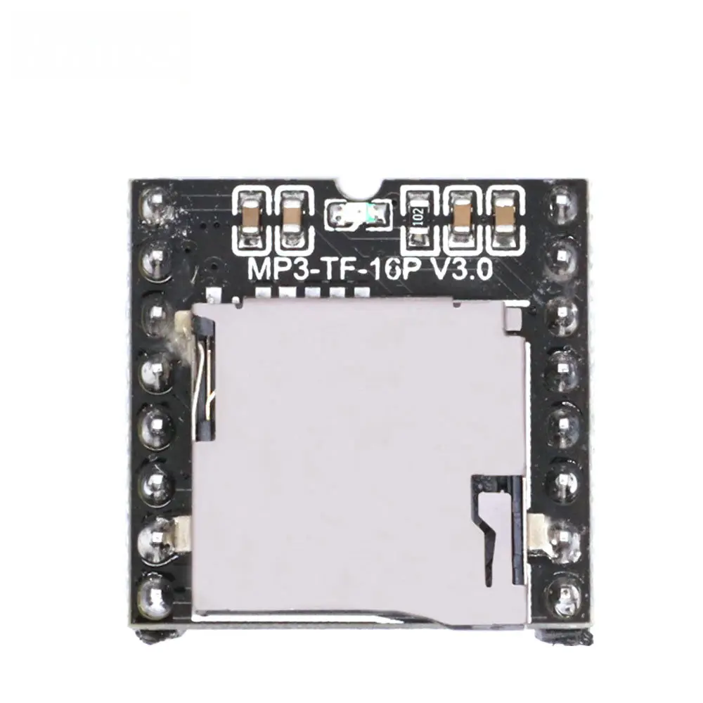 Mini MP3 DF Player Module Board MP3 Audio Voice Decode Board For Arduino Supporting TF Card U-Disk IO/Serial Port/AD DFPlayer