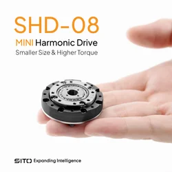Sito SHD08 Mini Hollow Nema 11 BLDC Motor Speed Reducer 42mm Small Gearbox 100:1 Strain Wave Gear Harmonic Drive for Robot Arm
